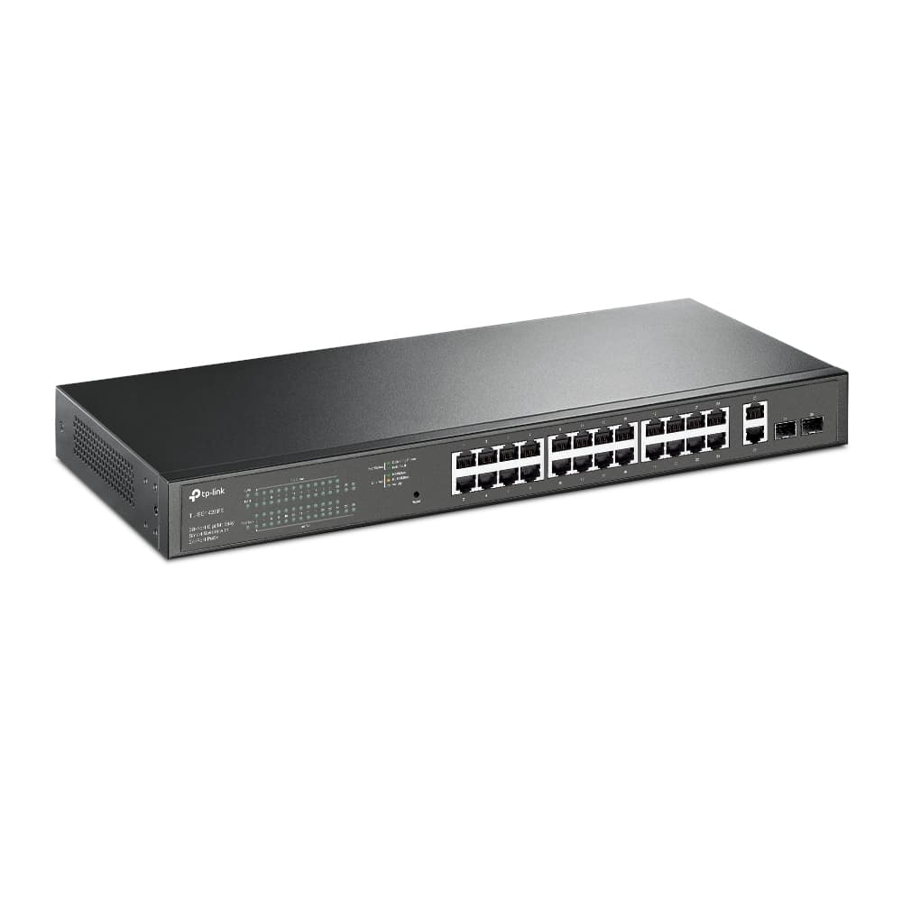 28-портов 10/100/1000 Mbps Easy Smart Switch, 24-Port PoE+