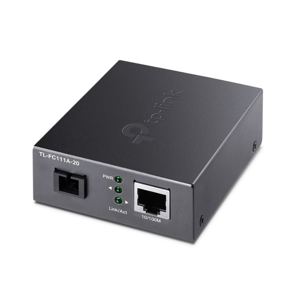 Медиен конвертор, 10/100 Mbps WDM 20км, SC конектор, Сингъл мод