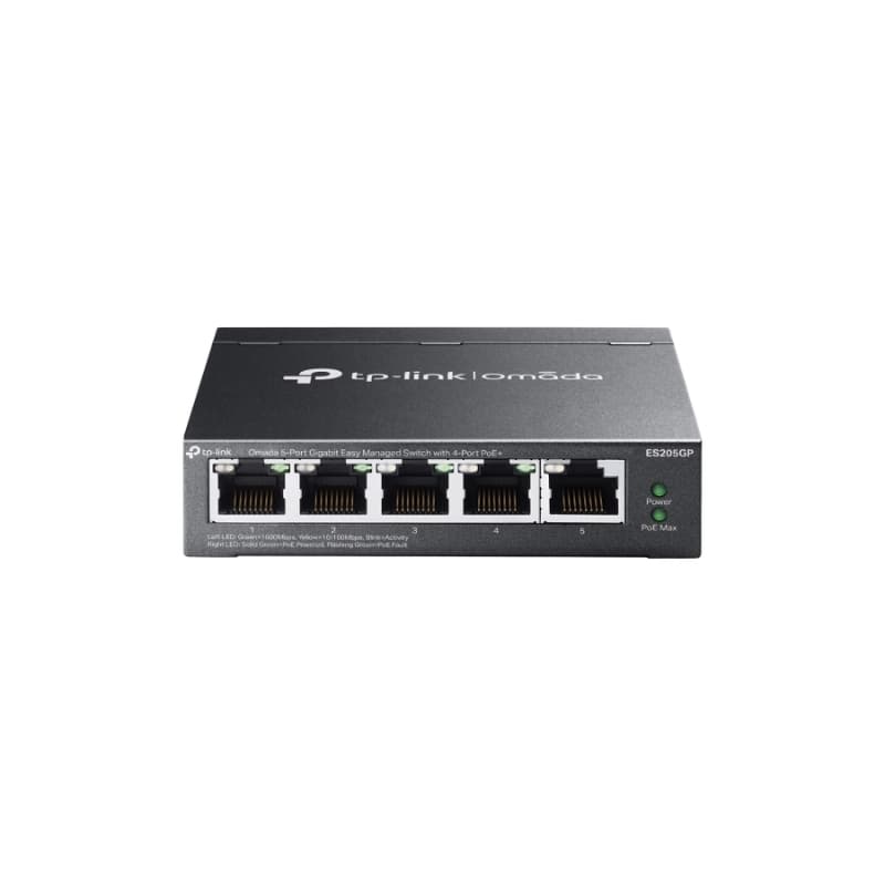 5-Port Gigabit Easy Managed Switch with 4-Port PoE+