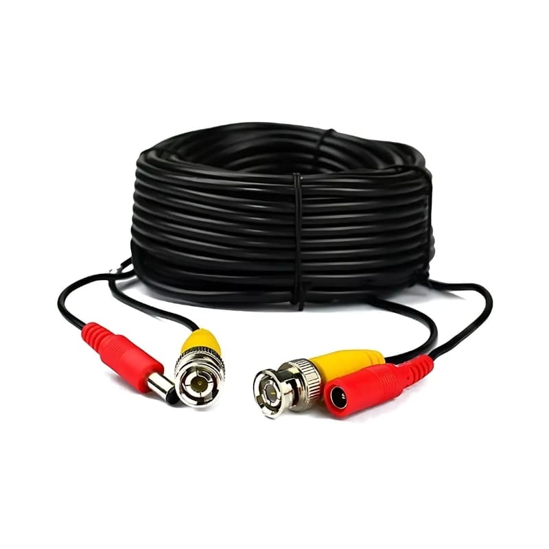 Кабел 18м CCTV комбиниран коаксиален RG59+BNC и 2x0.3 с конектори до 5MP