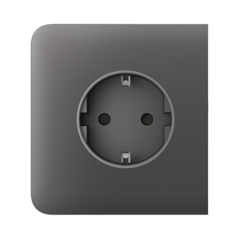 Лицев панел (страничен монтаж) за рамка за контакт, Сив - Ajax SideCover (Basic) 89075.163.GR