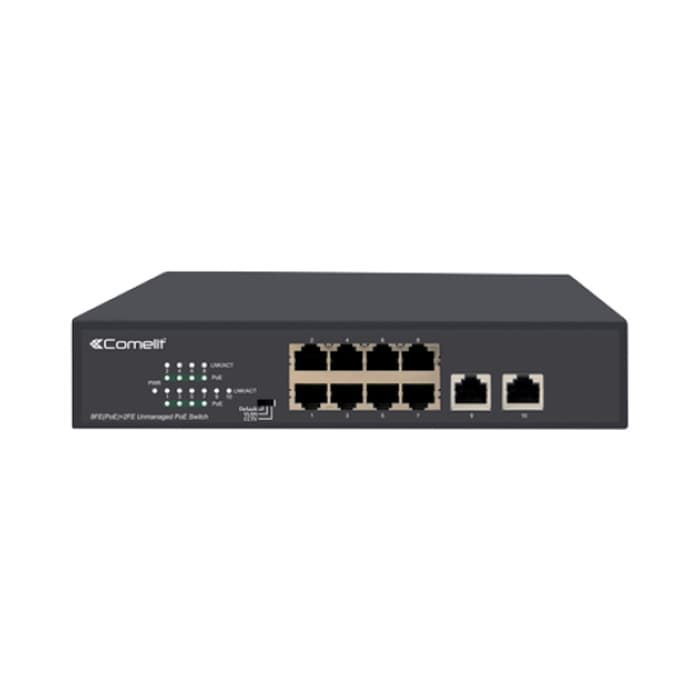 PoE мрежов суич, 8 порта + 2 uplink (10/100 Mbps)
