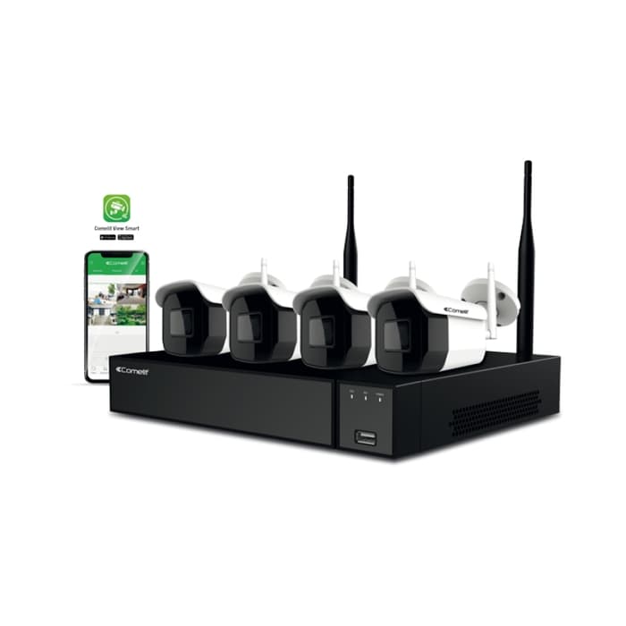 Wi-Fi комплект, NVR, 4 булет IP камери 2 MP, HDD 1 TB
